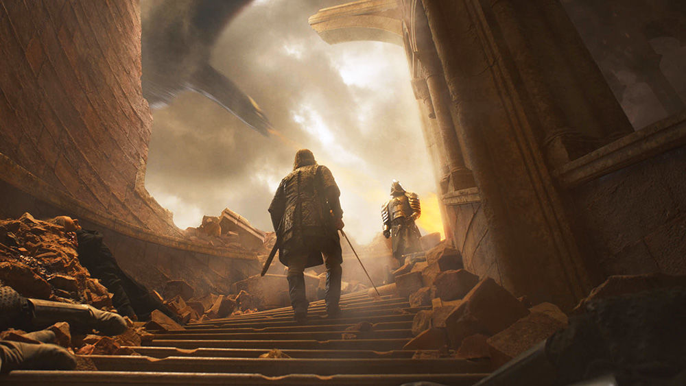 Clegane face-off on the stairway to nowhere